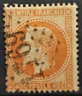 FRANCE 1868 - LE HAVRE Cancel - YT 31 - 40c - 1863-1870 Napoleon III With Laurels