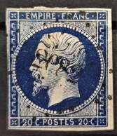 FRANCE 1854 - LONS-LE-SAUNIER Cancel - YT 14Ab - 20c - 1853-1860 Napoléon III.