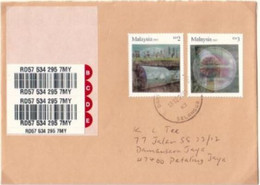 Malaysia 2011 Cover Showing Usage Of Plastic Multi Image Stamp - Unusual - Malaysia (1964-...)