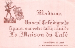 Ancien Buvard Collection Café La Maiosn Du Café 61 Rue Pouchet Paris 17 - Café & Thé
