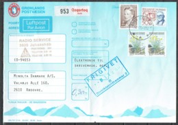 Czeslaw Slania. Greenland 1992. Parcel Card. Parcel From Qaqortoq To Denmark. - Pacchi Postali