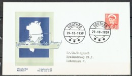 Greenland 1959. Michel 44 FDC Sent To Denmark. - Storia Postale