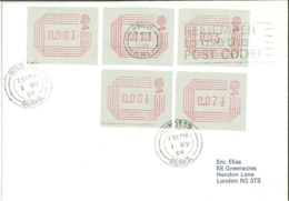 ATM - Remember To Use The Postcode - PLZ - Windsor Berkshire 1984 - Post & Go Stamps