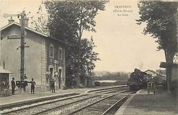 -dpts Div.-ref-AR334- Haute Marne - Prauthoy - La Gare - Gares -  Train - Trains - Ligne De Chemin De Fer - - Prauthoy