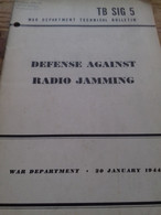 Defense Against Radio Jamming The Sig 5 1944 - Guerre 1939-45