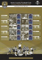 Gran Bretagna, 2012 CS19 150° Ann. Della Squadra Di Calcio Notts County, Smiler, Con Custodia, Perfetto - Smilers Sheets