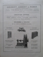 GOUBERT GOBERT & RABER -  CHAUFFAGE à Sechoir & Etuve  - Page Catalogue Technique De 1925 (Dims Env 22 X 30 Cm) - Machines