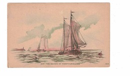 Newfoundland, Canada, Schooners Off The Banks Of Newfoundland, Pre-1920 Postcard - Sonstige & Ohne Zuordnung