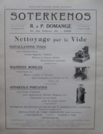 ASPIRATEUR D'USINE " SOTERKINOS"  - Page Catalogue Technique De 1925 (Dims Env 22 X 30 Cm) - Machines