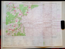 ©1989 BURG-REULAND CARTE D ETAT MAJOR LOMMERSWEILER LASCHEID WEWELER BRACHT RODGEN ALFERSTEG WIESENBACH NEIDINGEN S901 - Burg-Reuland