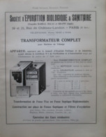 Machine EPURATEUR BIOLOGIQUE & SANITAIRE - Page Catalogue Technique De 1925 (Dims Env 22 X 30 Cm) - Public Works