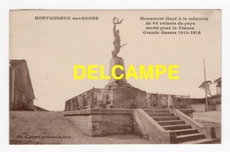 DD / 88 VOSGES / MONTHUREUX SUR SAONE / MONUMENT AU ENFANTS DU LIEU MORTS PENDANT LA GUERRE 114-18 / 1924 - Monthureux Sur Saone