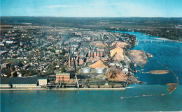 Trois-Rivières Québec - Moulin à Papier - Paper Mill - 1960s - 2 Scans - Trois-Rivières
