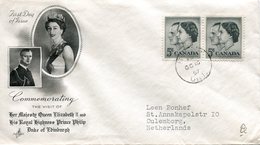 CANADA FDC Elizabeth II Royal  10-10-1957 - 1952-1960