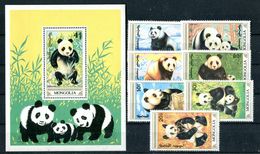 Mongolia,(1990), Giant Panda. Full Set, MNH/** - Beren