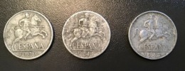 SPAGNA  ESPANA - 1940 , 1941 E 1945  - 3 Monete 10 CENTS - 10 Centiemen