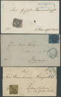 BRAUNSCHWEIG 6-8a BRIEF, 1853, 1- 3 Sgr., 3 Prachtbriefe Aus BRAUNSCHWEIG, Mi. 720.- - Brunswick