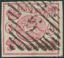 BRAUNSCHWEIG 12Aa O, 1862, 3 Sgr. Rosa, Nummernstempel 9, Pracht, Gepr. W. Engel Und Pfenninger, Mi. 280.- - Braunschweig