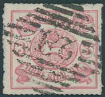 BRAUNSCHWEIG 16A O, 1864, 3 Sgr. Lilarot, Nummernstempel 28 (KÖNIGSLUTTER), Pracht, Gepr. U.a. Pfenninger, Mi. 650.- - Brunswick