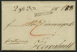 HAMBURG VORPHILA 1801, HAMBURG, L1 Auf Begleitbrief Nach Herrnhut, Handschriftlich Frc Leipzig, Pracht, Signiert - Sonstige & Ohne Zuordnung