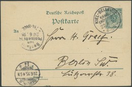 SST Bis 1918 02/1 BRIEF, KIEL-BELLEVUE, KANALERÖFFNUNG, 22.6.1895, Auf 5 Pf. Ganzsachenkarte Nach Berlin, Pracht - Briefe U. Dokumente