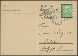 SST 1933-1945 31 BRIEF, KIEL BRAUNE MESSE A, 4.10.1934, Und Maschinenstempel Benutzt Die Luftpost Auf Ortskarte Mit Mi.N - Briefe U. Dokumente