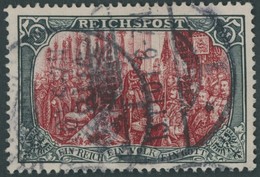 Dt. Reich 66II O, 1900, 5 M. Reichspost, Type II, Leichte Bugspur Sonst Pracht, Mi. 500.- - Sonstige & Ohne Zuordnung