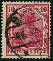 Dt. Reich 86IId O, 1915, 10 Pf. Karmin Kriegsdruck, Feinst, Gepr. Jäschke, Mi. 110.- - Sonstige & Ohne Zuordnung