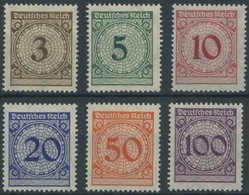 Dt. Reich 338-43 **, 1923, Ziffer, Postfrischer Prachtsatz, Mi. 110.- - Sonstige & Ohne Zuordnung