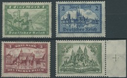 Dt. Reich 364-67 **, 1924, 1 - 5 M. Bauwerke, Postfrischer Prachtsatz, Mi. 370.- - Sonstige & Ohne Zuordnung