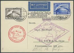 Dt. Reich 438/9 BRIEF, 1930, Südamerikafahrt Auf Südamerikafahrtkarte, Pracht - Sonstige & Ohne Zuordnung