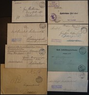 LOTS 1895/1931, 8 Verschiedene Belege Deutsche Dienst- Und Zustellungspost Mit Avers-Dienst- Und Poststempeln, Prachterh - Otros & Sin Clasificación