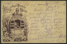 GANZSACHEN PP 6 BRIEF, Privatpost: 1888, 5 Pf. Lila Eigener Ausschank Des Bürgerl. Brauhauses In München, Stempel HANNOV - Sonstige & Ohne Zuordnung