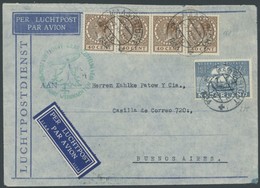 ZULEITUNGSPOST 286Bb BRIEF, Niederlande: 1934, Weihnachtsfahrt, Anschlußflug Ab Berlin, Stempel B, Brief Feinst - Zeppelins