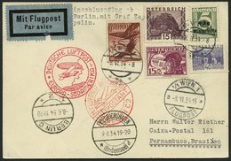ZULEITUNGSPOST 250 BRIEF, Österreich: 1934, 2. Südamerikafahrt, Prachtkarte - Zeppelins