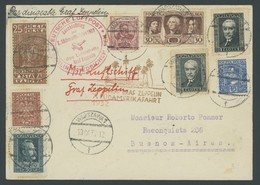 ZULEITUNGSPOST 183B BRIEF, Polen: 1932, 7. Südamerikafahrt, Anschlußflug Ab Berlin, Prachtbrief - Zeppelins