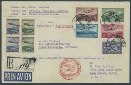 ZULEITUNGSPOST 406C BRIEF, Rumänien: 1936, 1. Nordamerikafahrt, Auflieferung Friedrichshafen (c), Rumänien/DR Mischfrank - Zeppelins