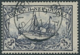 DEUTSCH-NEUGUINEA 18 O, 1901, 3 M. Violettschwarz, Pracht, Gepr. Dr. Lantelme, Mi. 190.- - Deutsch-Neuguinea