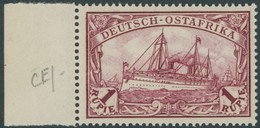 DEUTSCH-OSTAFRIKA 19 **, 1901, 1 R. Dunkellilarot, Ohne Wz., Postfrisch, Pracht, Mi. 75.- - Deutsch-Ostafrika