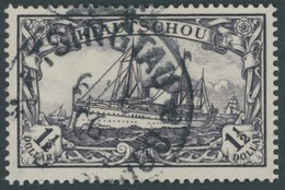 KIAUTSCHOU 26A O, 1905, 11/2 $ Schwarzviolett, Ohne Wz., Gezähnt A, Pracht, Gepr. Bothe, Mi. 2000.- - Kiautchou