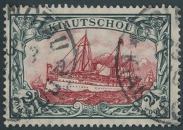 KIAUTSCHOU 37IA O, 1905, 21/2 $ Grünschwarz/dunkelkarmin, Mit Wz., Friedensdruck, Pracht, Mi. 600.- - Kiautchou