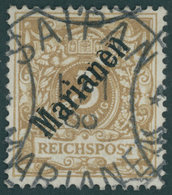 MARIANEN 1I O, 1899, 3 Pf. Diagonaler Aufdruck, Stempel Sorte II, Feinst, Befund Bothe, Mi. 1000.- - Marianen
