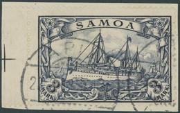 SAMOA 18 BrfStk, 1901, 3 M. Violettschwarz, Prachtbriefstück, Signiert, Mi. 170.- - Samoa