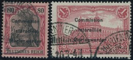 MARIENWERDER 19/20 O, 1920, 80 Pf. Karminrot/rotschwarz Auf Hellrosa Und 1 M. Dunkelkarminrot, 2 Prachtwerte, Gepr. Dr.  - Sonstige & Ohne Zuordnung