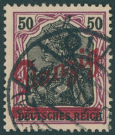 FREIE STADT DANZIG 39 O, 1920, 50 Pf. Dunkelgraulila/schwarz Auf Hellchromgelb, Zeitgerechte Entwertung OLIVA, Pracht, F - Sonstige & Ohne Zuordnung