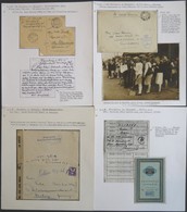 FELDPOST II. WK BELEGE 1945, Dokumentation Hamburg Britisch Besetzt, Mit Personalausweis, Trümmerfrauenfoto, Notpostkart - Besetzungen 1938-45