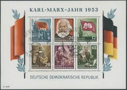 DDR Bl. 8AYI O, 1953, Marx-Block, Gezähnt, Wz. 2YI, Sonderstempel, Pracht, Gepr. König, Mi. 150.- - Other & Unclassified