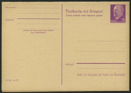 GANZSACHEN P 78 BRIEF, 1961, 15/15 Pf. Ulbricht, Absenderteil Zweizeilig, Ungebraucht, Pracht, Mi. 50.- - Sonstige & Ohne Zuordnung