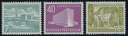 BERLIN 121-23 **, 1954, 7 - 70 Pf. Berliner Bauten, Postfrischer Prachtsatz, Mi. 130.- - Sonstige & Ohne Zuordnung