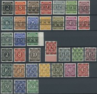 AMERIK. U. BRITISCHE ZONE 52-68I/II **, 1948, Band- Und Netzaufdruck, 34 Werte Komplett, Postfrisch, Pracht, Fotoattest  - Other & Unclassified